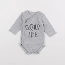 La Redoute - body gris - 0 mois