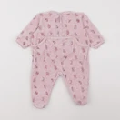 Petit Bateau - pyjama velours rose - 6 mois