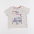 Vertbaudet - tee-shirt beige - 2 ans
