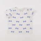 H&M - tee-shirt beige, bleu - 6/9 mois