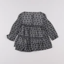 Vertbaudet - robe noir, blanc - 2 ans