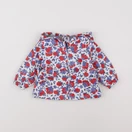 Petit Bateau - imperméable blanc, bleu, rouge - 6 mois
