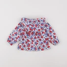 Petit Bateau - imperméable blanc, bleu, rouge - 6 mois