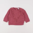 Vertbaudet - sweat rose - 12 mois