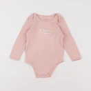Vertbaudet - body rose - 12 mois
