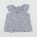 H&M - blouse bleu, blanc - 12/18 mois