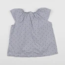 H&M - blouse bleu, blanc - 12/18 mois