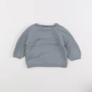 Petit Bateau - pull bleu - 3 mois