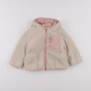 Vertbaudet - doudoune réversible rose, beige - 2 ans