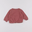 Vertbaudet - sweat rose - 6 mois