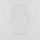 Petit Bateau - body à col blanc - 6 mois