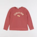 Vertbaudet - sweat rose - 8 ans