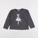 Zara - tee-shirt gris - 5/6 ans