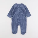 Vertbaudet - pyjama velours bleu - 9 mois