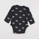 H&M - body gris - 6/9 mois