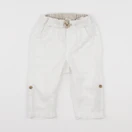 H&M - pantalon blanc - 9/12 mois
