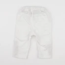 H&M - pantalon blanc - 9/12 mois