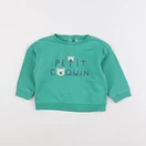 Vertbaudet - sweat vert - 18 mois