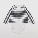 Petit Bateau - body tee-shirt blanc, bleu - 36 mois