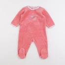 Petit Bateau - pyjama velours rose - 9 mois