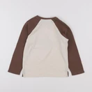 Vertbaudet - tee-shirt beige, marron - 6 ans