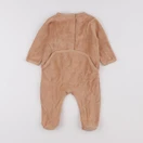 Vertbaudet - pyjama velours marron - 6 mois