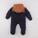 Vertbaudet - combi-pilote bleu, marron - 3 mois