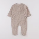 Vertbaudet - pyjama velours marron - 6 mois