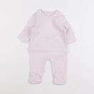 Vertbaudet - pyjama coton violet - 1 mois