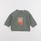Vertbaudet - sweat vert - 12 mois