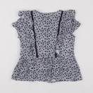 IKKS - blouse bleu, blanc - 8 ans
