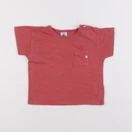Petit Bateau - tee-shirt rose - 12 mois