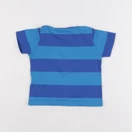 Petit Bateau - tee-shirt bleu - 12 mois