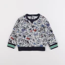 Petit Bateau - sweat gris - 12 mois