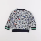 Petit Bateau - sweat gris - 12 mois