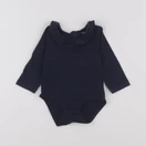 Vertbaudet - body à col bleu - 9 mois