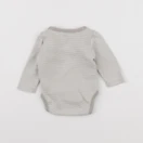 H&M - body gris - 0 mois