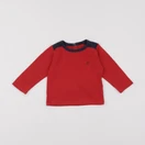Petit Bateau - tee-shirt rouge - 12 mois