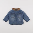 Vertbaudet - veste doublé bleu - 9 mois
