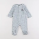 Vertbaudet - pyjama velours vert - 3/6 mois