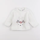 Vertbaudet - sweat blanc - 12 mois