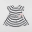 Petit Bateau - robe bleu - 6 mois