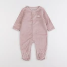 Vertbaudet - pyjama velours rose - 6 mois