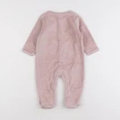 Vertbaudet - pyjama velours rose - 6 mois