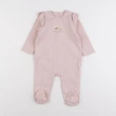 Vertbaudet - pyjama coton rose - 9 mois