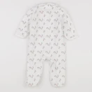 Vertbaudet - pyjama velours blanc - 6 mois