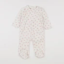 Vertbaudet - pyjama coton blanc - 9 mois