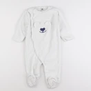 Petit Bateau - sur-pyjama blanc - 18 mois