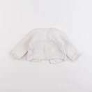 Petit Bateau - gilet blanc - 6 mois