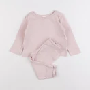 H&M - pyjama coton rose - 3/6 mois